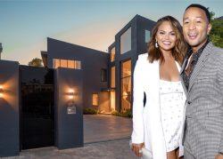 John Legend and Chrissy Teigen wave bye to Beverly Hills mansion