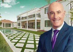Thomas Iovino and the Palm Beach property (Iovino via LinkedIn, Brown Harris Stevens via Realtor)