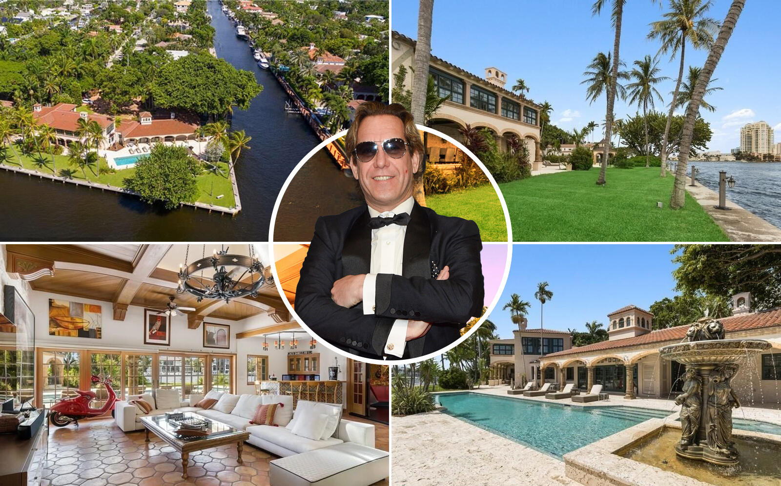 Michael Wekerle and the Fort Lauderdale property (Getty, Compass via Douglas Elliman)