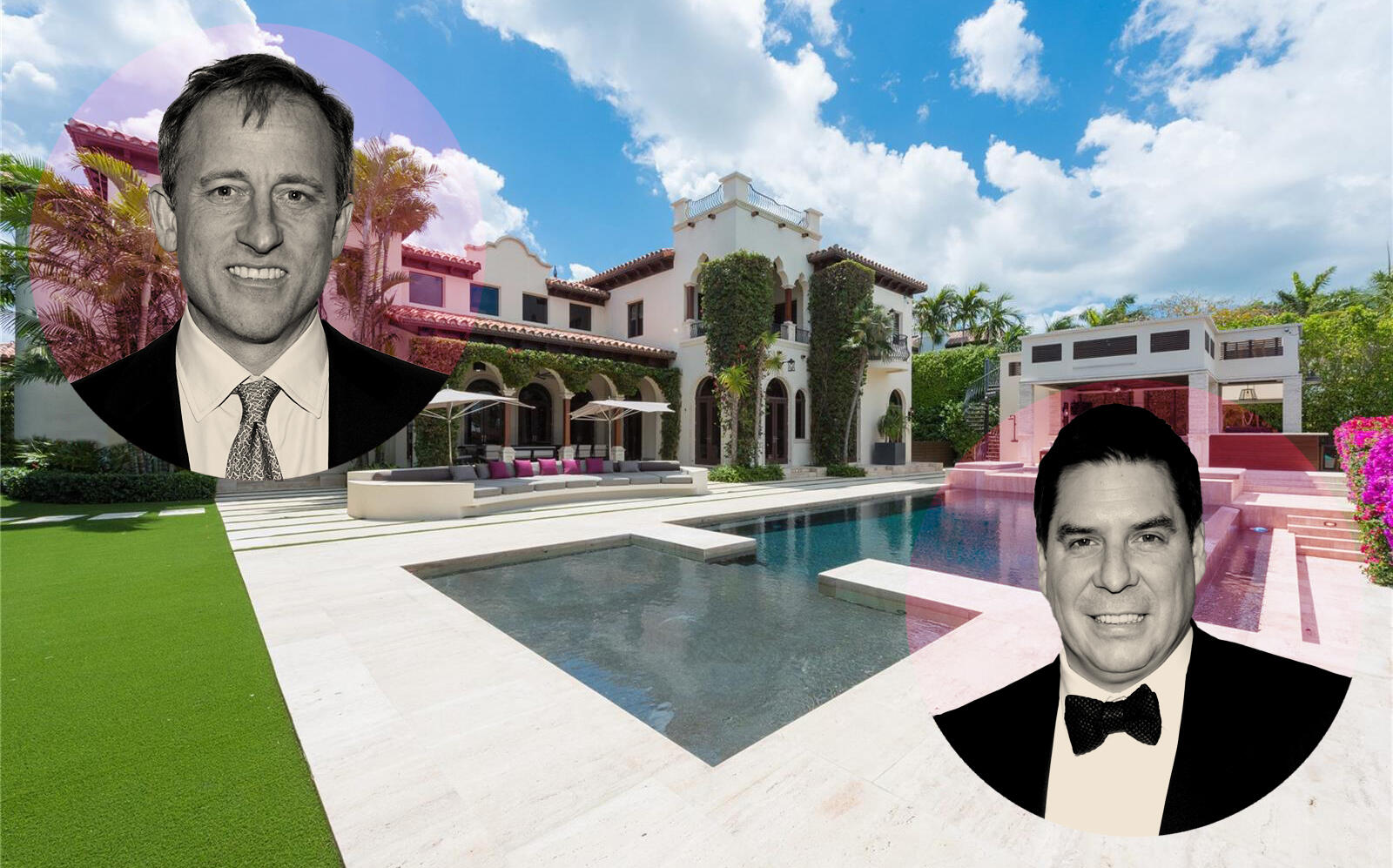 Apollo Global Management’s Josh Harris and Softbank CEO Marcelo Claure with the property (Getty)