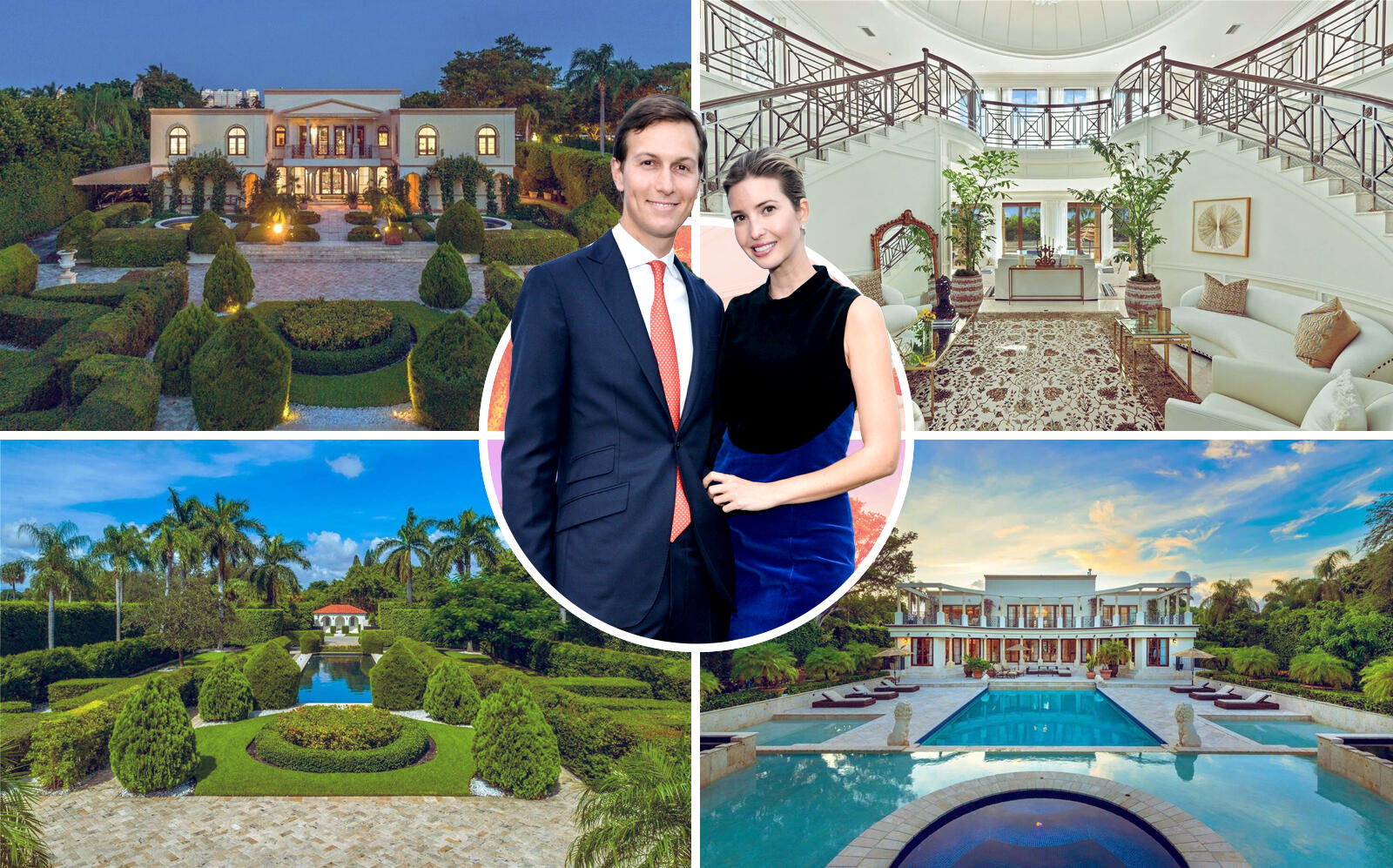 Ivanka Trump and Jared Kushner and the Indian Creek property (Google Maps, Compass via One Sotheby's International Realty)