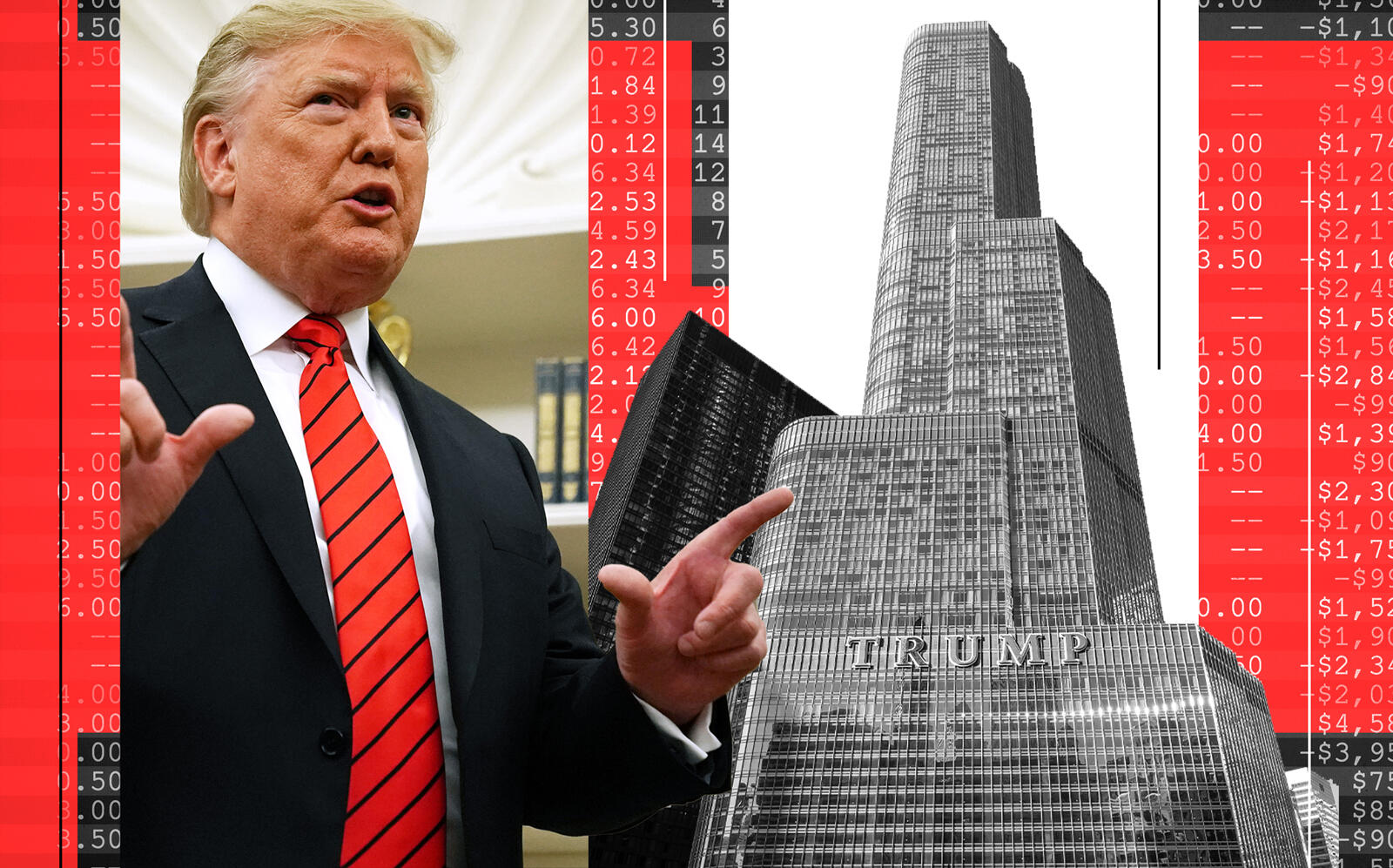 Donald Trump and the Trump International Hotel & Tower in Chicago (Getty, iStock)