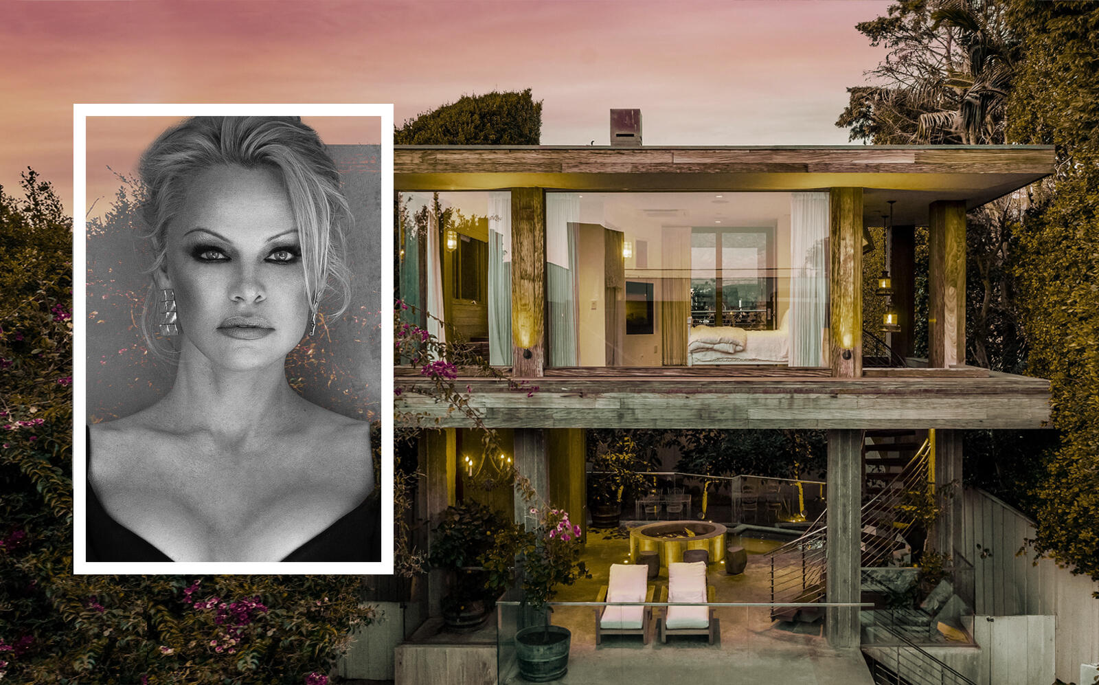 Pamela Anderson and the property (Carmelo Redondo, Shade Degges)
