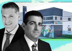 Robert Finvarb and Abraham “Abie” Hidary with the site at 2534 North Miami Avenue (Koniver Stern Group)