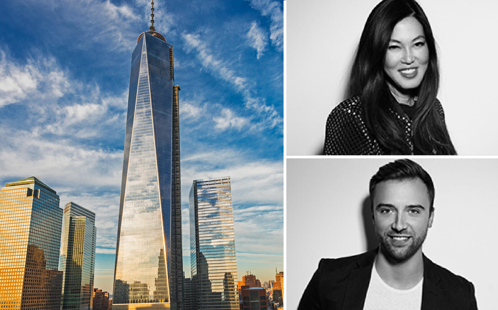 One World Trade Center with Constellation Agency co-founders Diana Lee and Matt Woodruff (iStock, Constellation Agency)