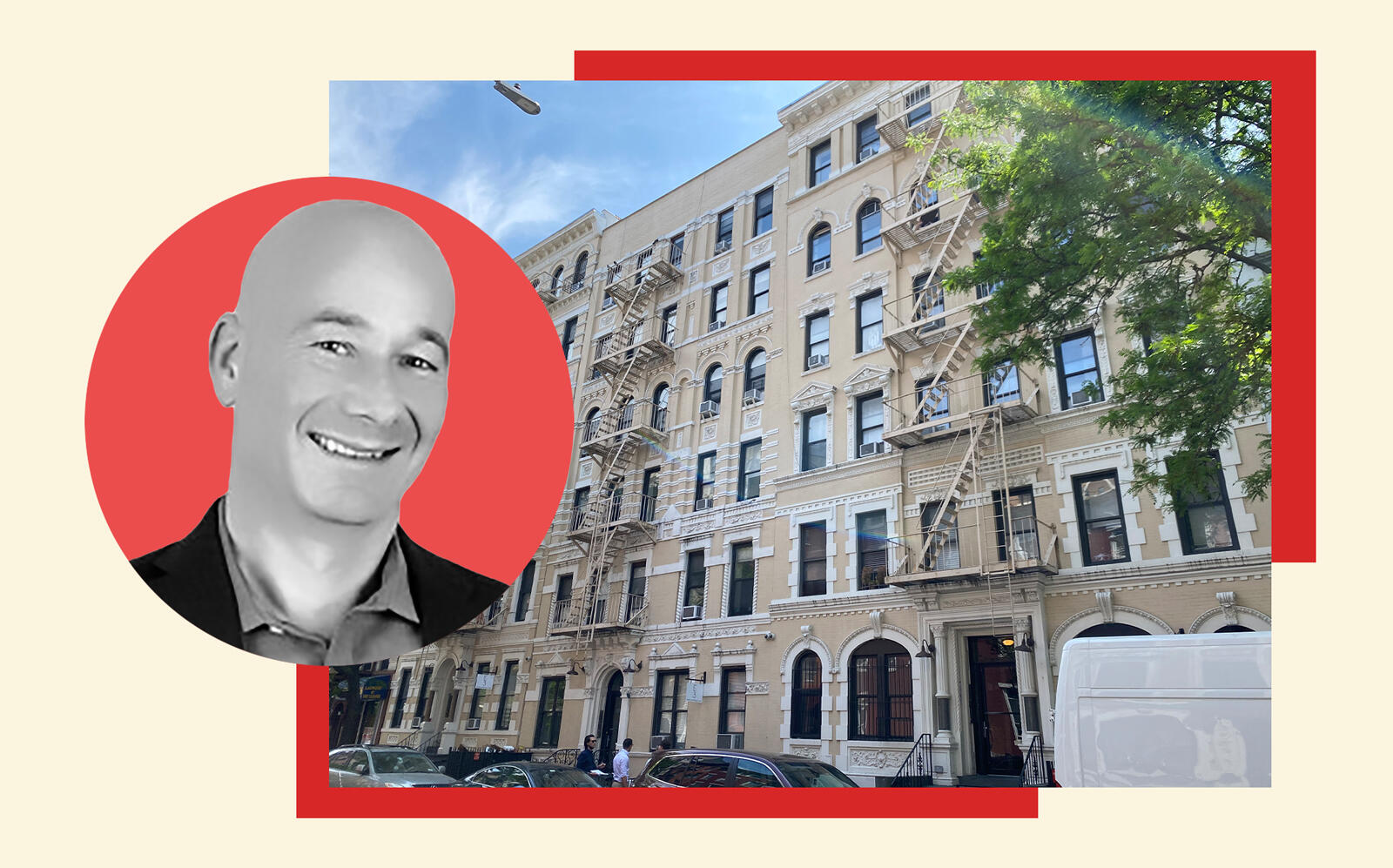 50-58 East 3rd Street and Gaia Real Estate CEO Danny Fishman (LinkedIn)
