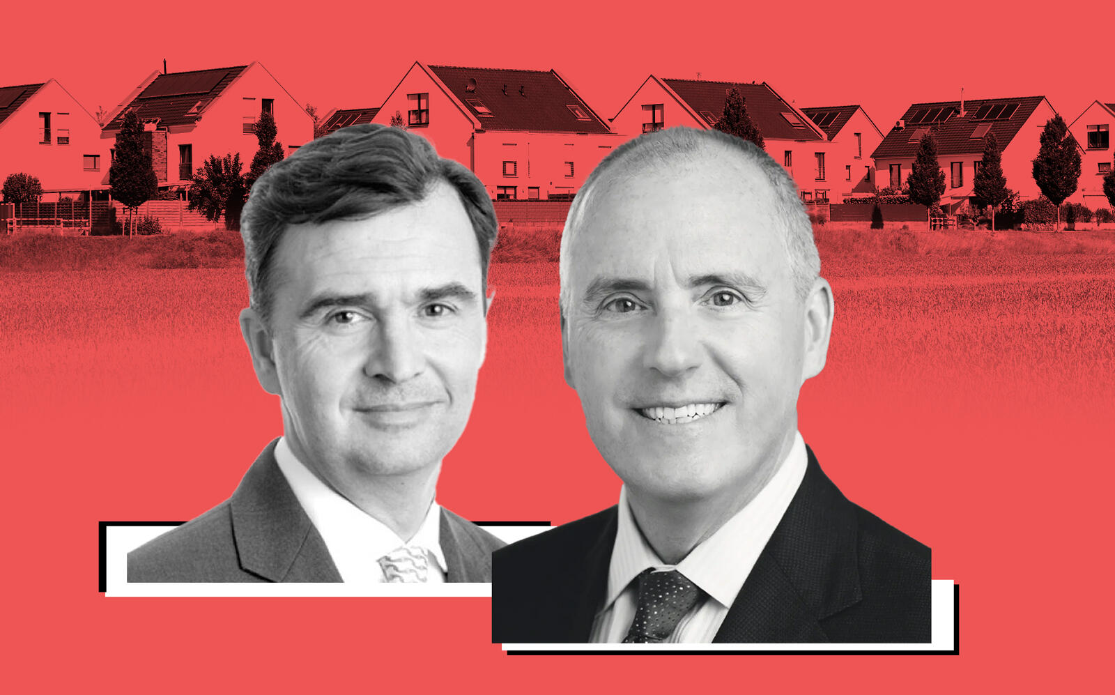 JLL CEO Christian Ulbrich and JLL Income Property Trust CEO C. Allan Swaringen (JLL, iStock)