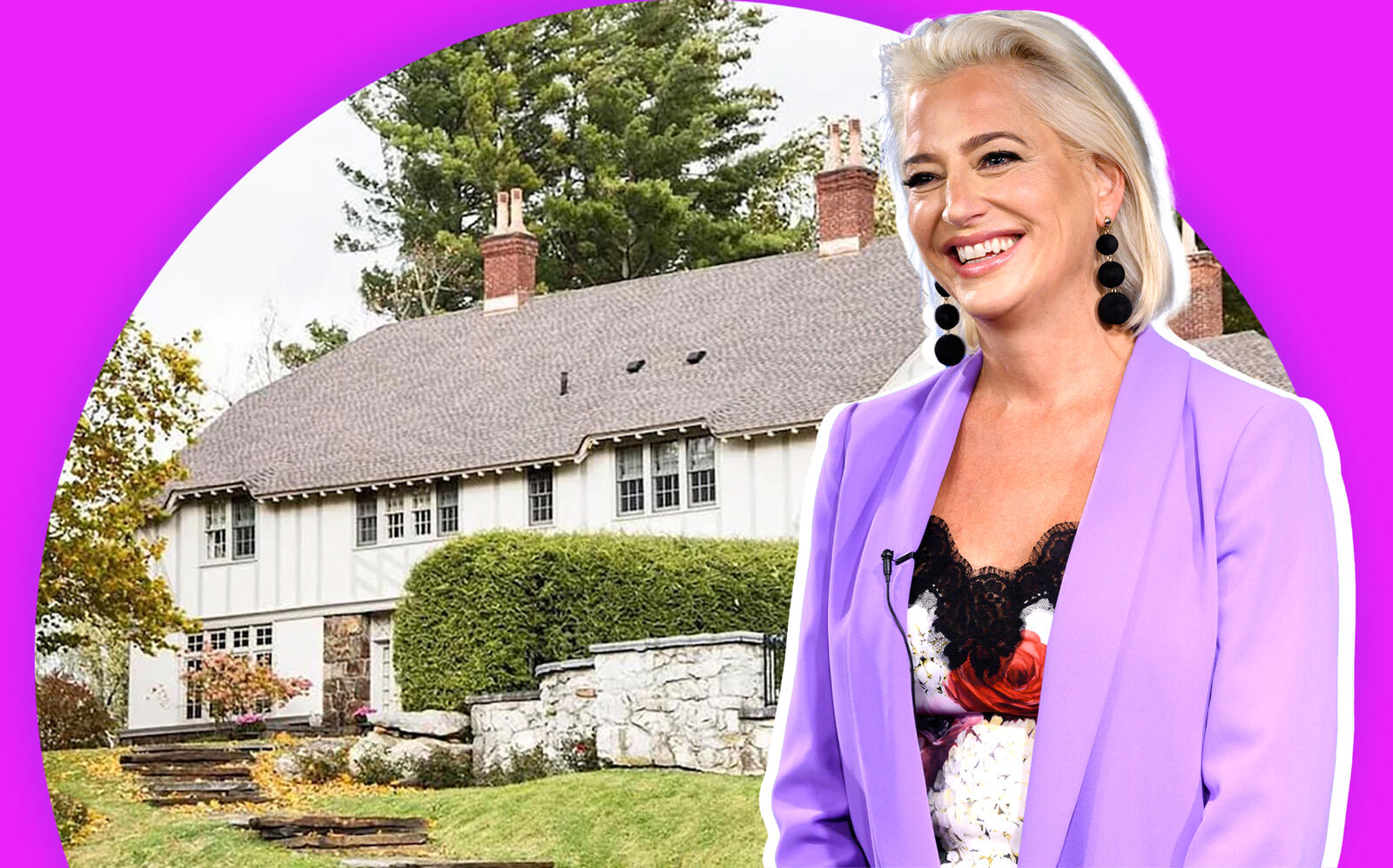 Dorinda Medley and Blue Stone Manor (Getty, Airbnb/Mick Hales)