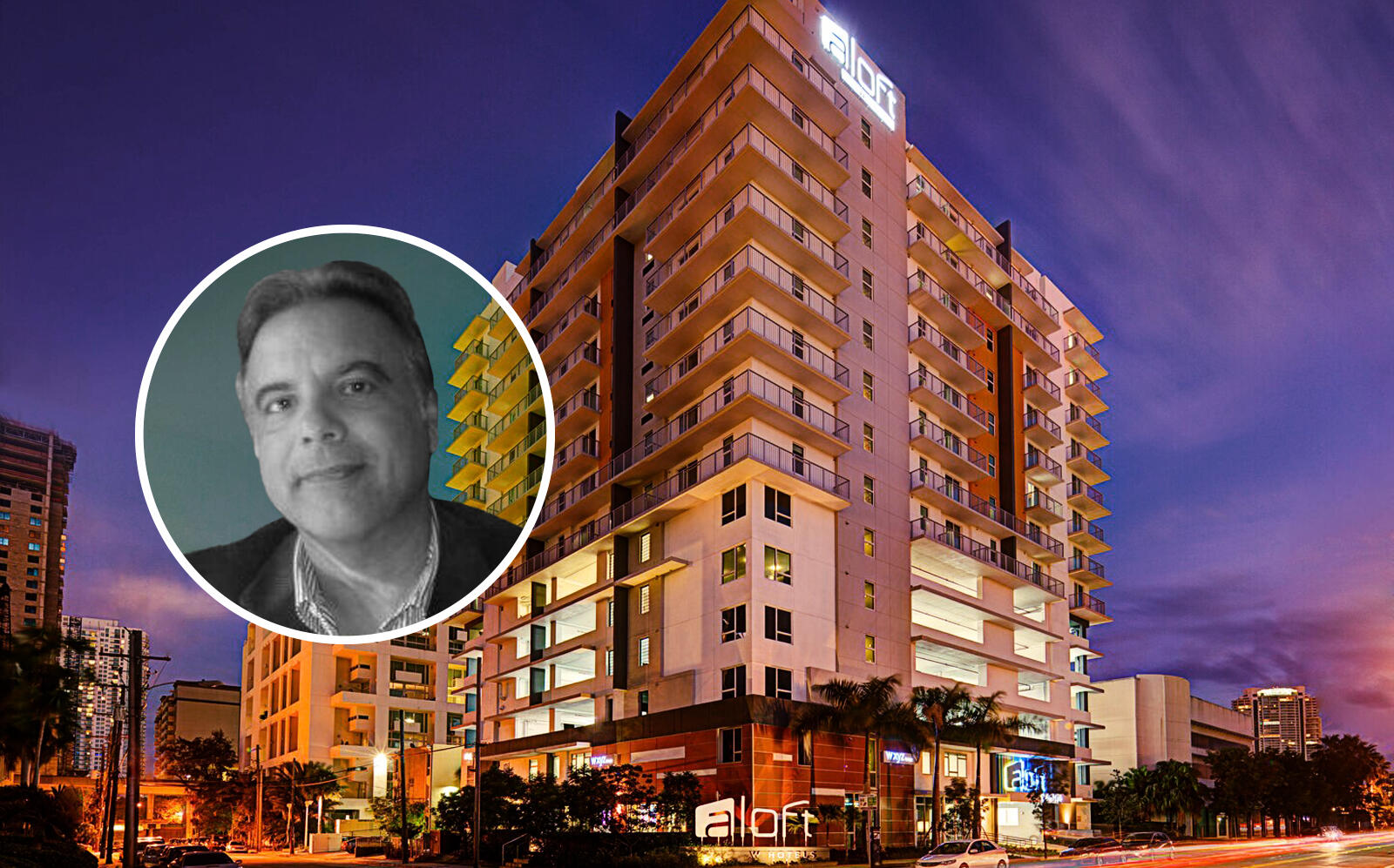 Pedro Villar of Sunview Companies with the hotel (Marriott, LinkedIn via Villar)