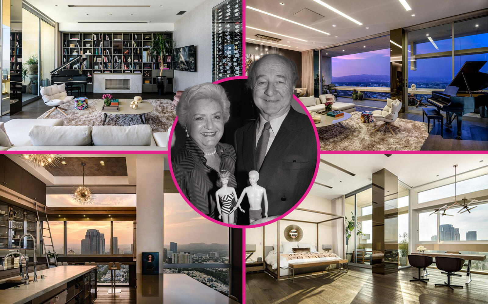 Mattel founders Ruth and Elliot Handler and the "Barbie Penthouse"