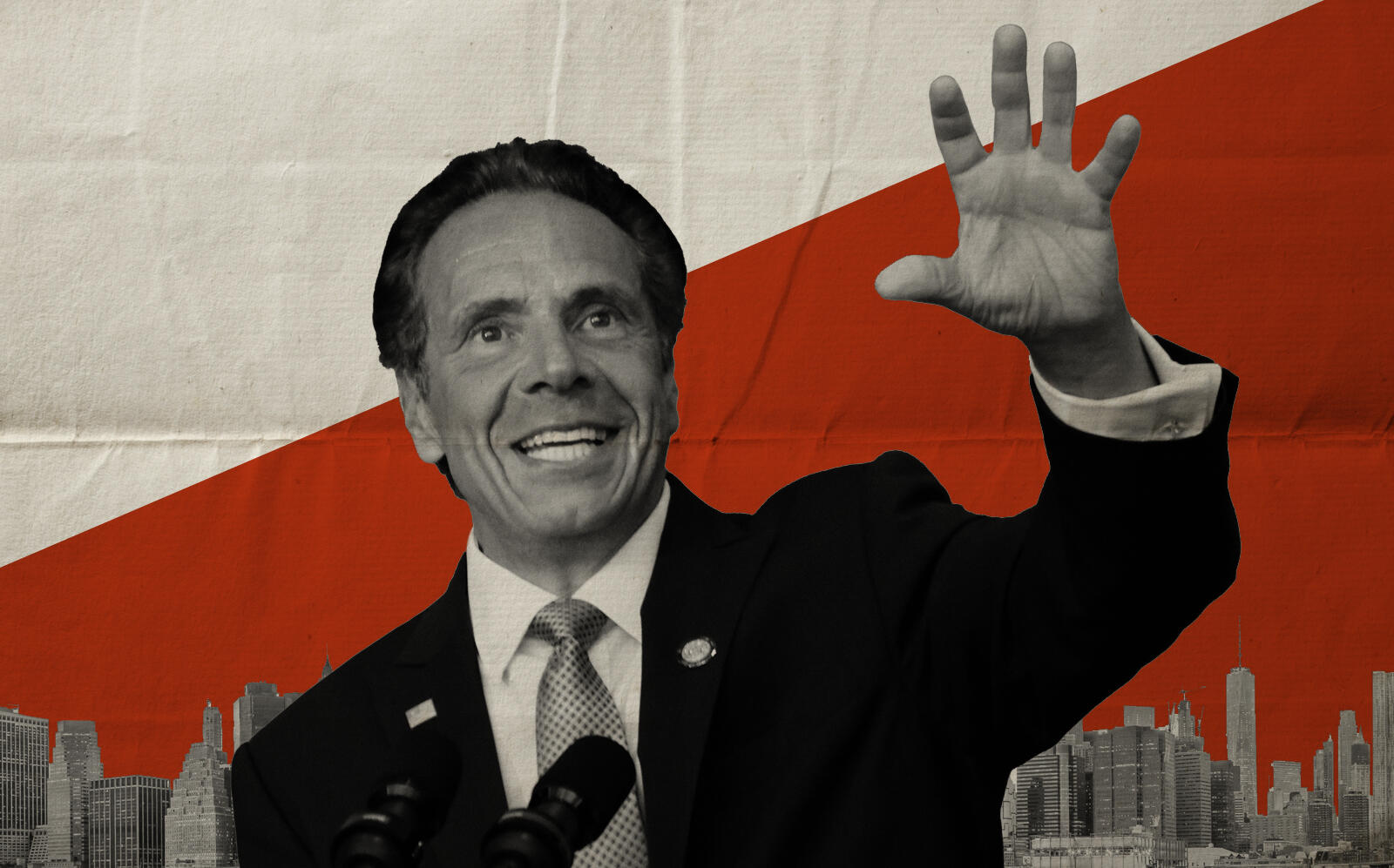 Gov. Andrew Cuomo (Getty, Photo Illustration by The Real Deal)