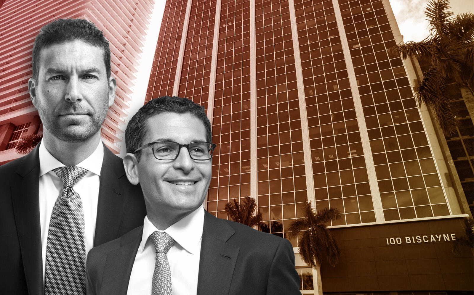 East End Capital founders and managing principals Jonathon Yormak and David Peretz with the tower (East End)