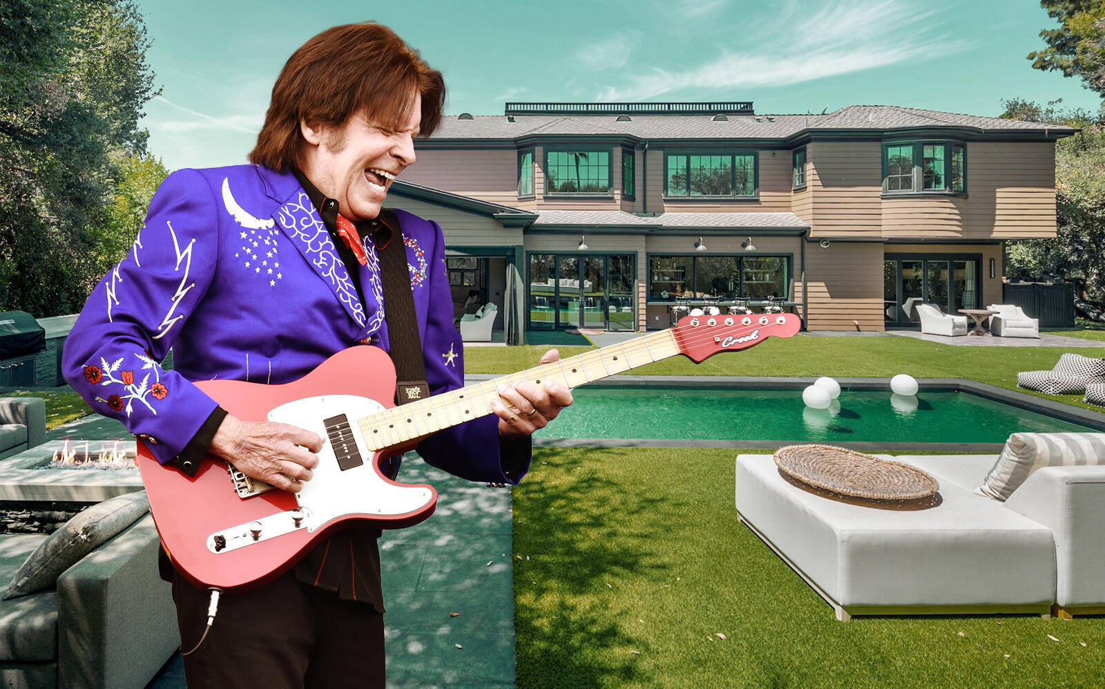 John Fogerty and his Encino home (Getty, The Altman Brothers)