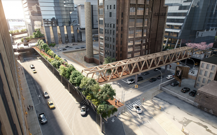 Renderings of the proposed extension of Manhattan’s High Line
