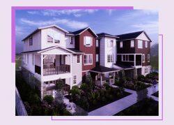 A rendering of townhomes within Trumark Homes' Penny Lane (Courtesy of Trumark Homes)