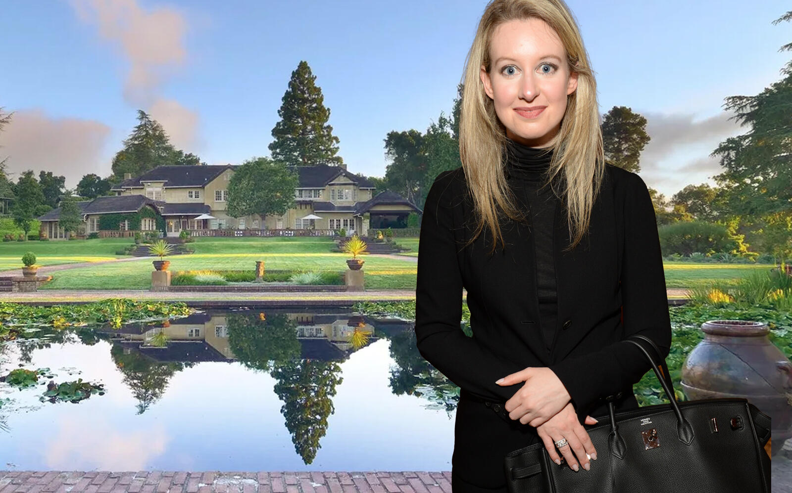 Elizabeth Holmes and the home (Getty, Christie's Real Estate)
