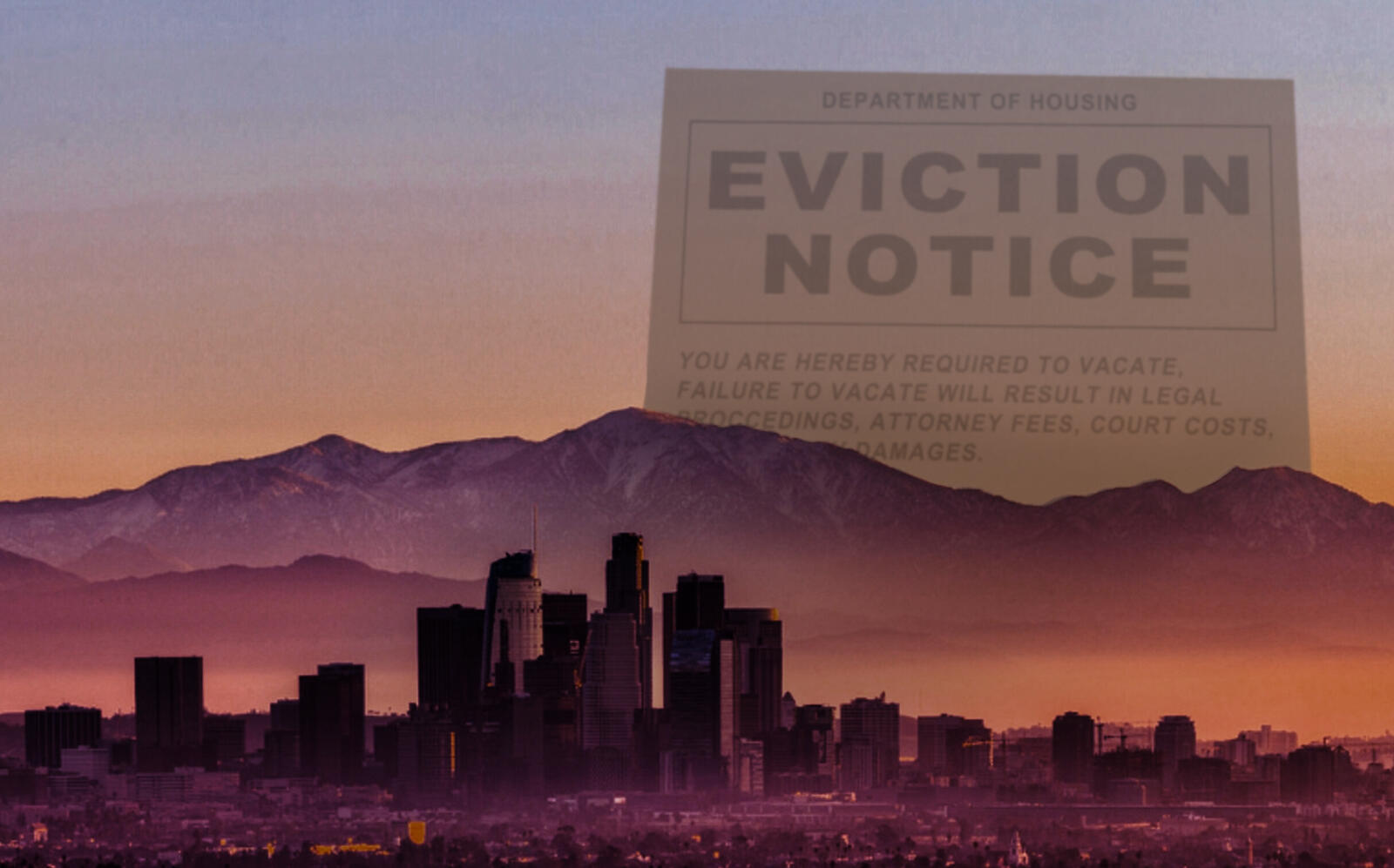 The end of California's eviction moratorium is quickly approaching (Getty)