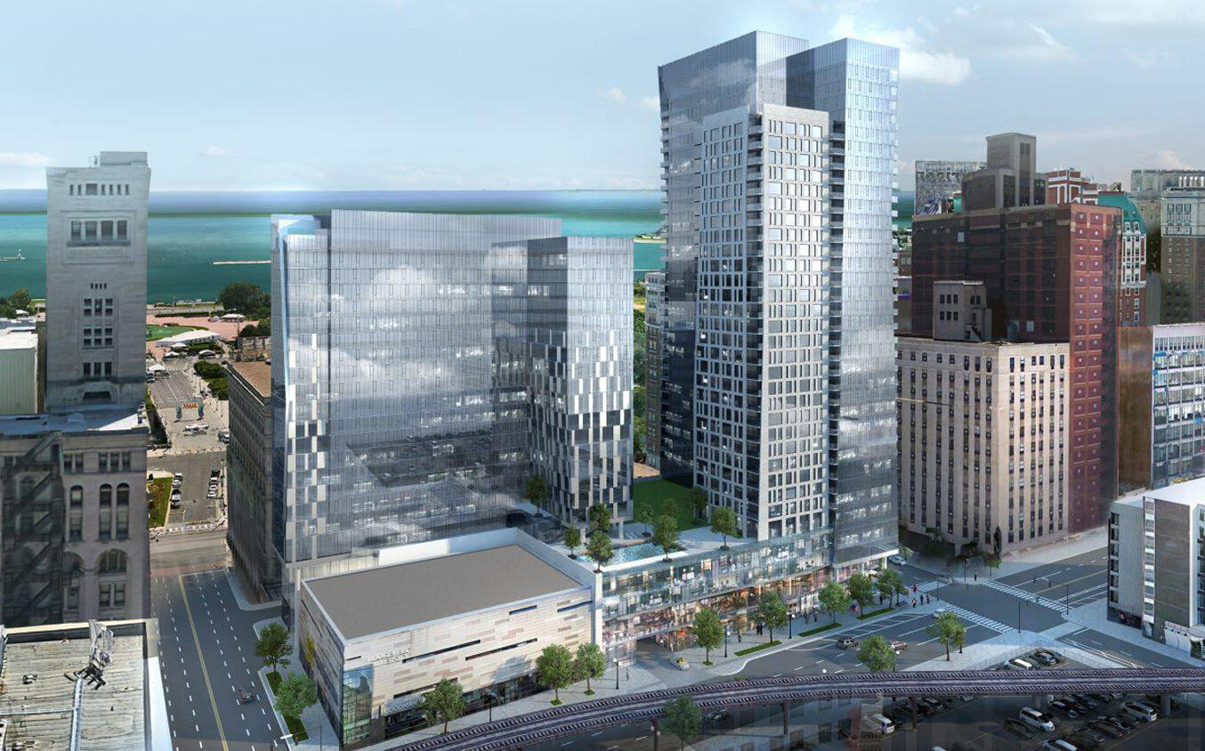 An early rendering of 523-45 South Wabash Street (BKV Group)