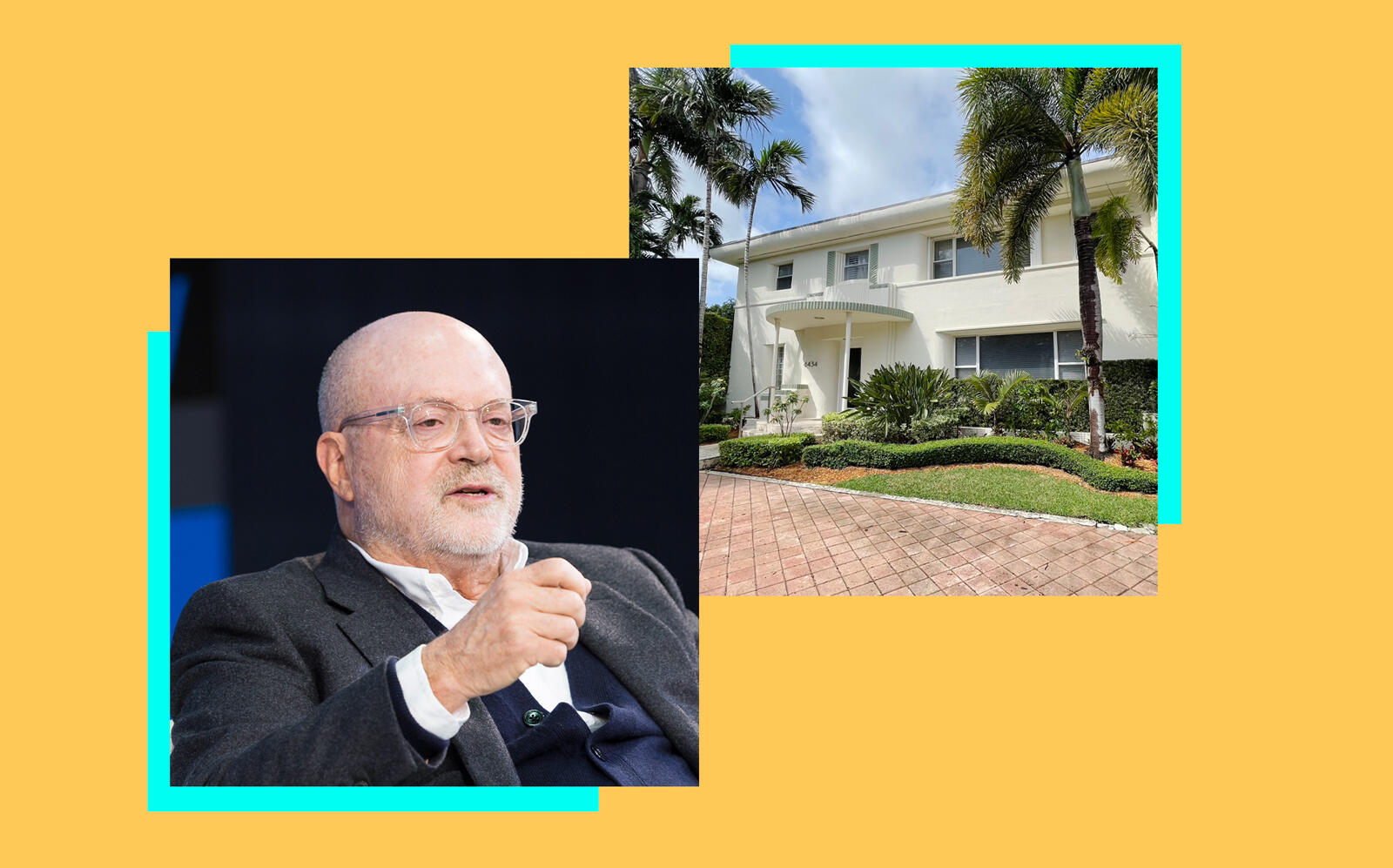 Mickey Drexler and 4434 N Bay Road (Getty)