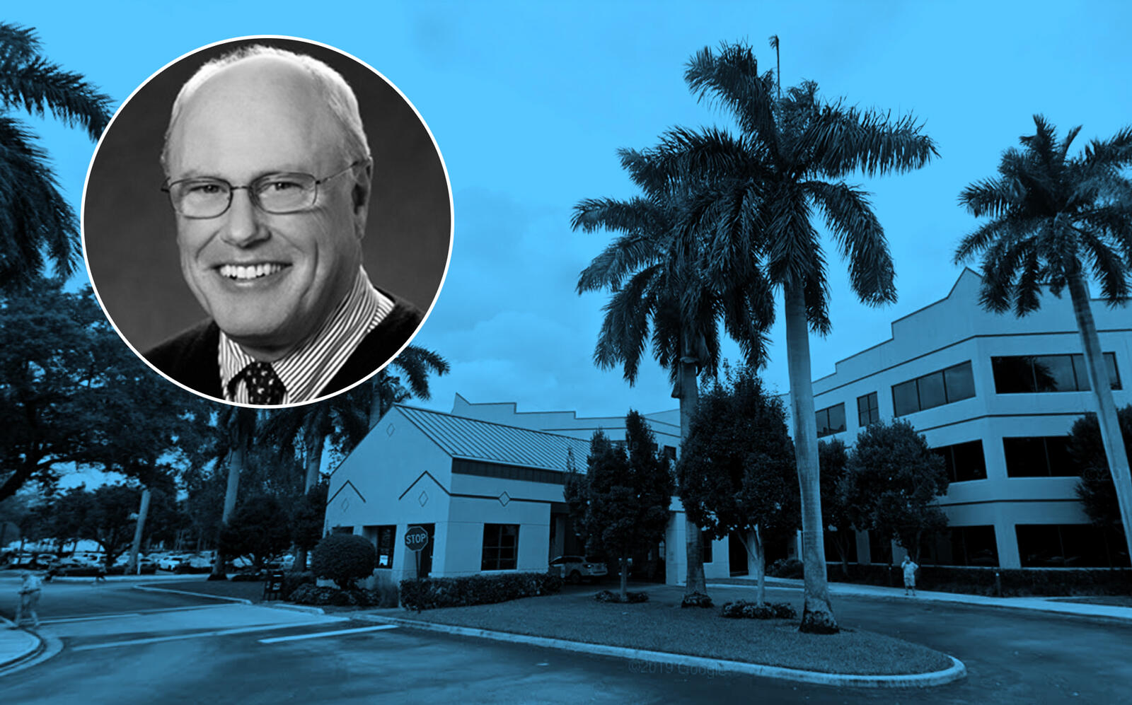 1905 Clint Moore Road in Boca Raton with Healthcare Trust of America interim President and CEO Peter Foss (Google Maps, Healthcare Trust of America)