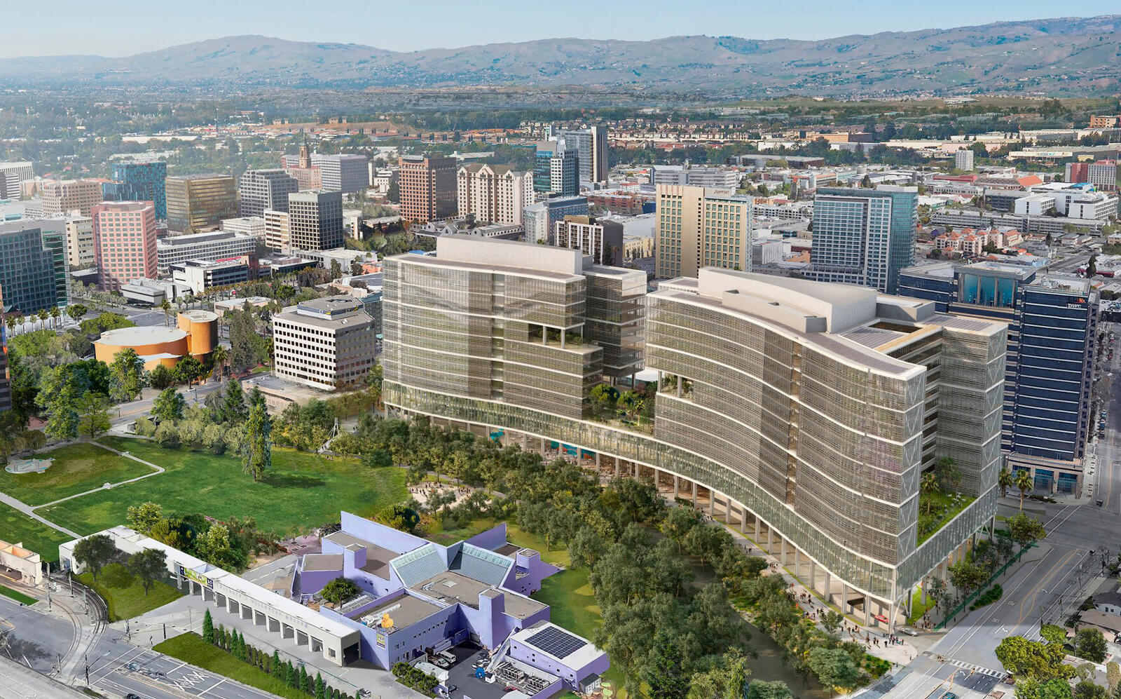 Rendering of the Almaden Office Project (KPF) 