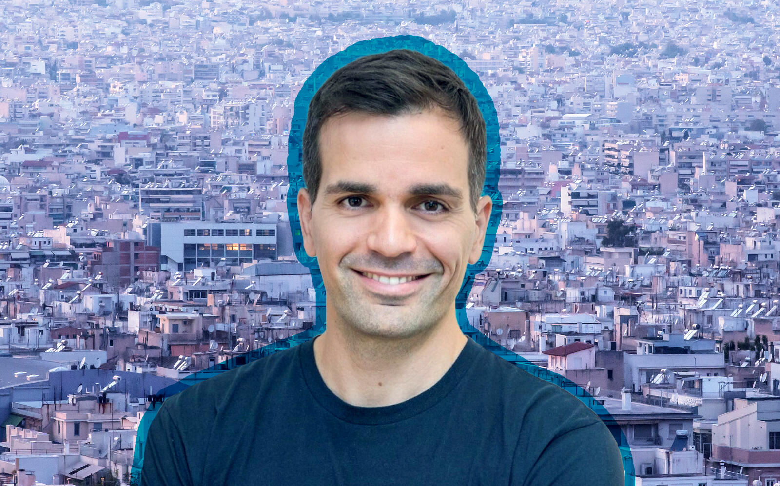 Blueground CEO Alex Chatzieleftheriou (Getty, LinkedIn via Chatzieleftheriou)