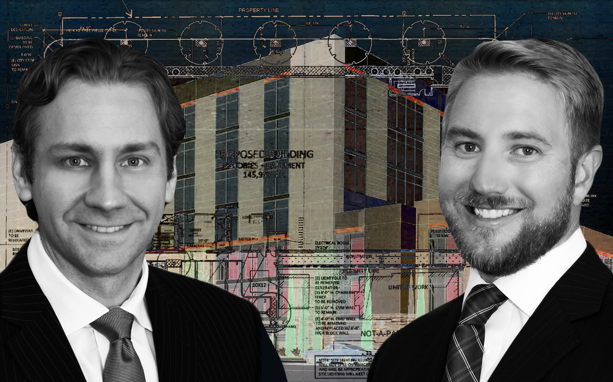 Baranof Co-Founders Andrew Aiken (left) and Andy Hendricks (right) in front of planned facility at 1810 Venice Blvd. (Baranof Holdings)