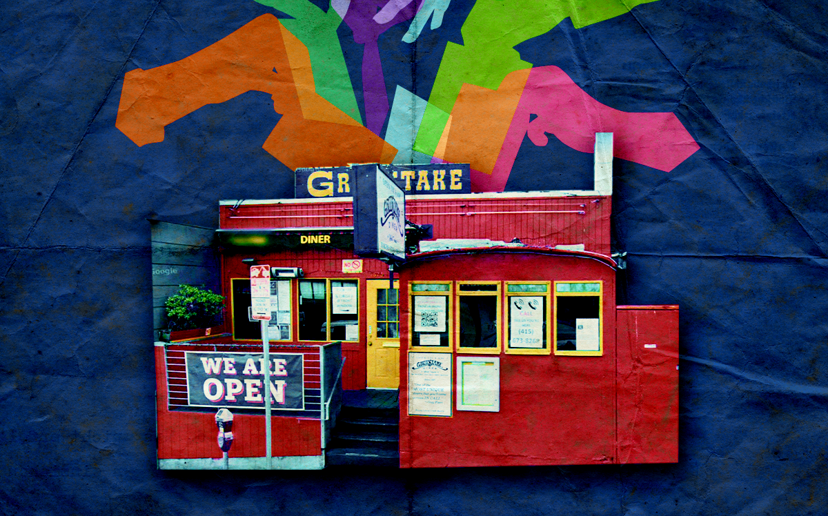 A planned apartment building above the LGBTQ hangout Grubstake Diner is set for appeal vote amid opposition from neighbors (Google Maps, iStock)