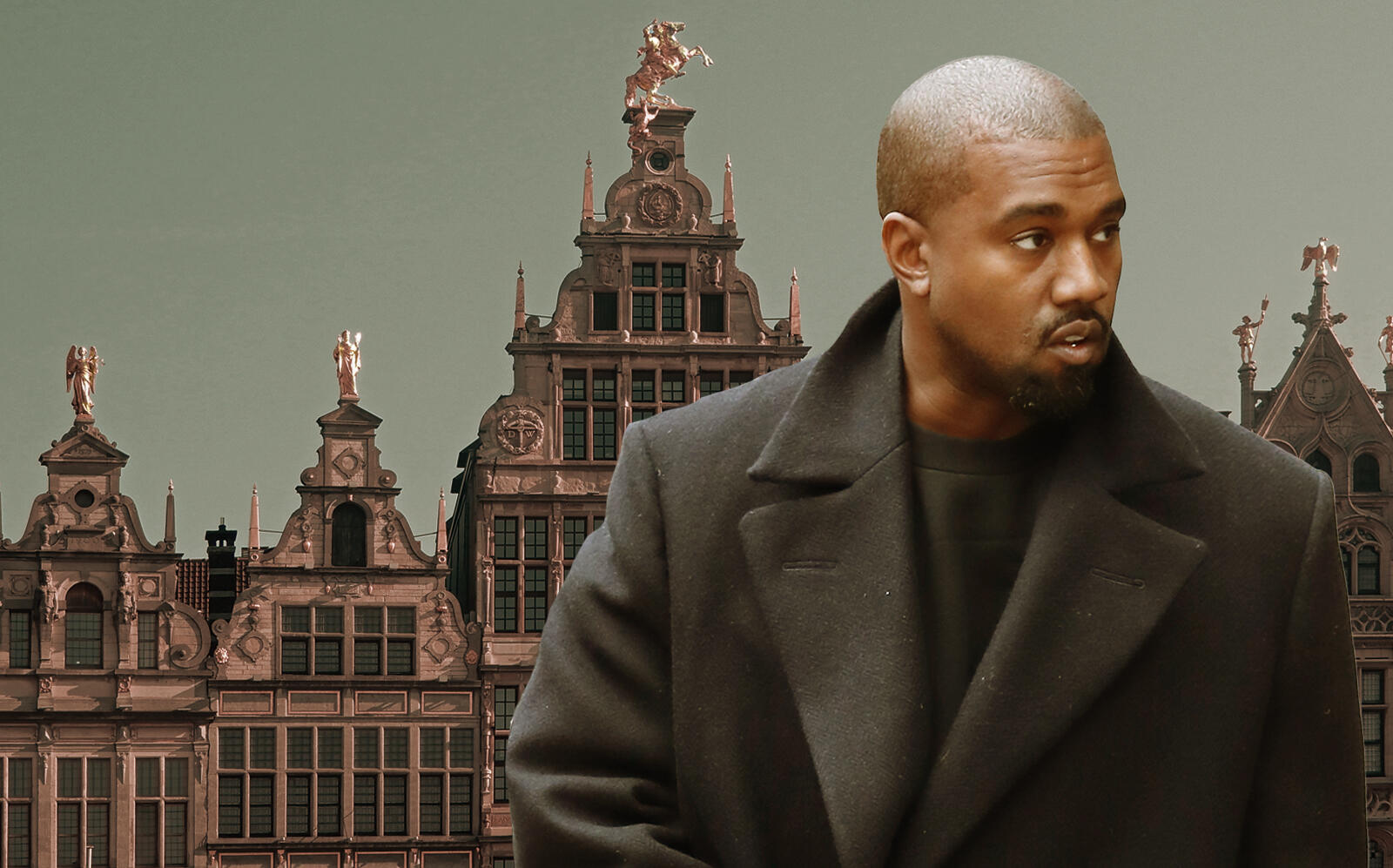 Kanye West and Antwerp, Belgium (Getty)