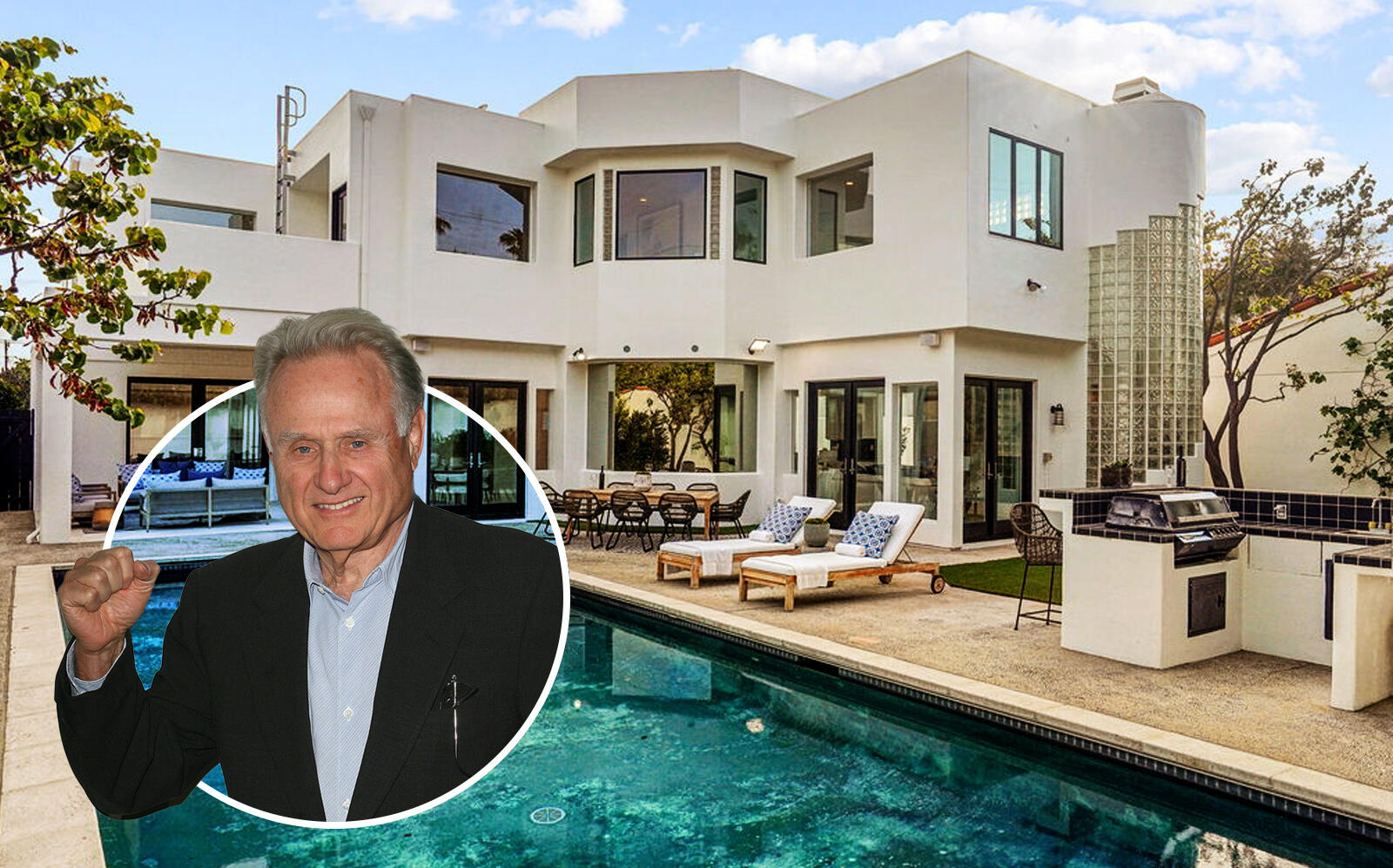 Boxing analyst Larry Merchant and his Santa Monica home (Compass, Getty)