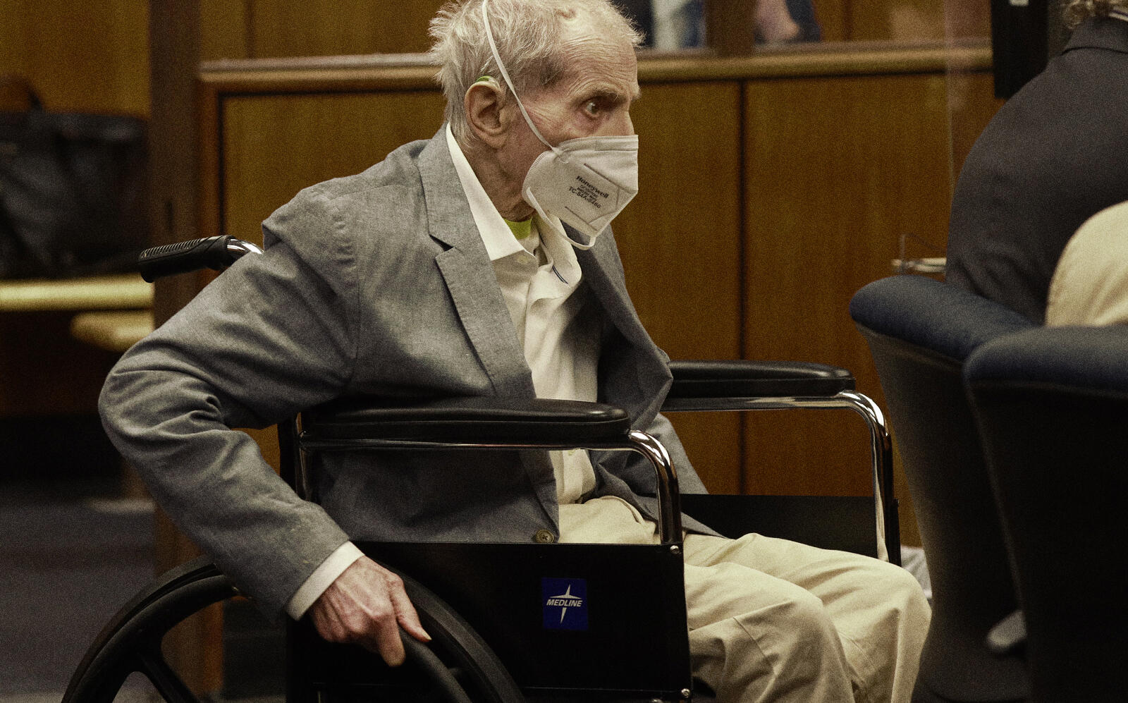 Robert Durst at the closing arguments of the murder trial (Getty)