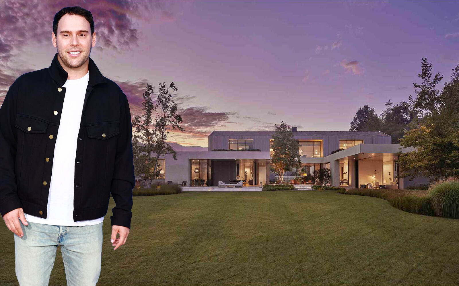 Scooter Braun and his new house (Getty, The Agency Real Estate)