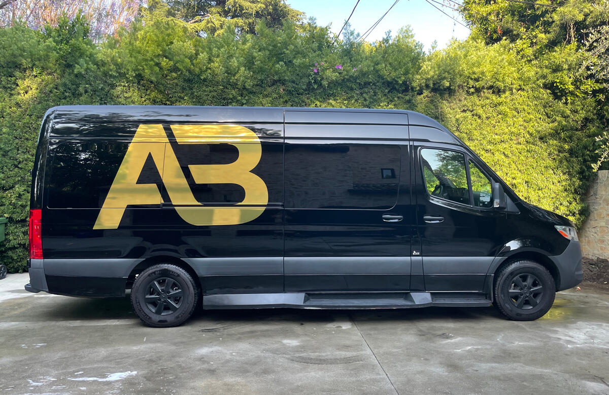 Douglas Elliman agents Josh and Matthew Altman purchased a $300,000 customized Mercedes Sprinter weeks after pandemic lockdowns began to make work easier and move clients around in style. (The Altman Brothers)