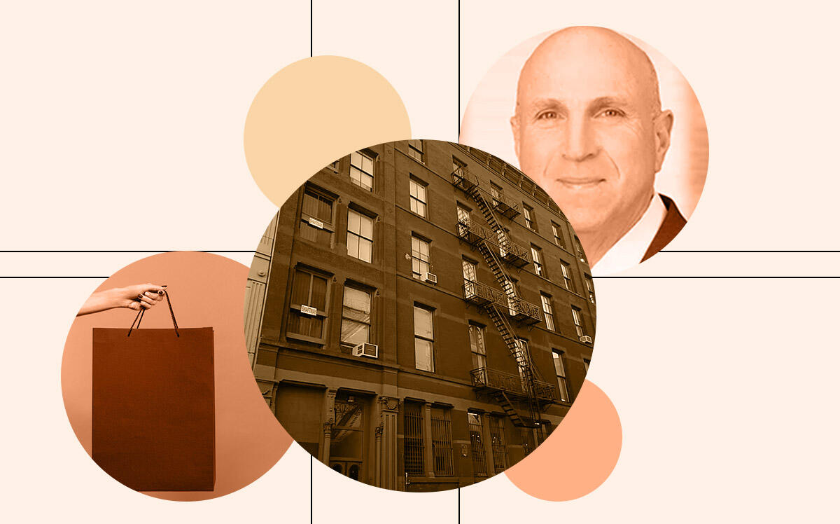 Jay Wintrob (CEO, Oaktree Capital) &amp; view of 90 Greene Street (streeteasy.com, oaktreecapital.com, iStock, Illustration by Kevin Cifuentes for The Real Deal)