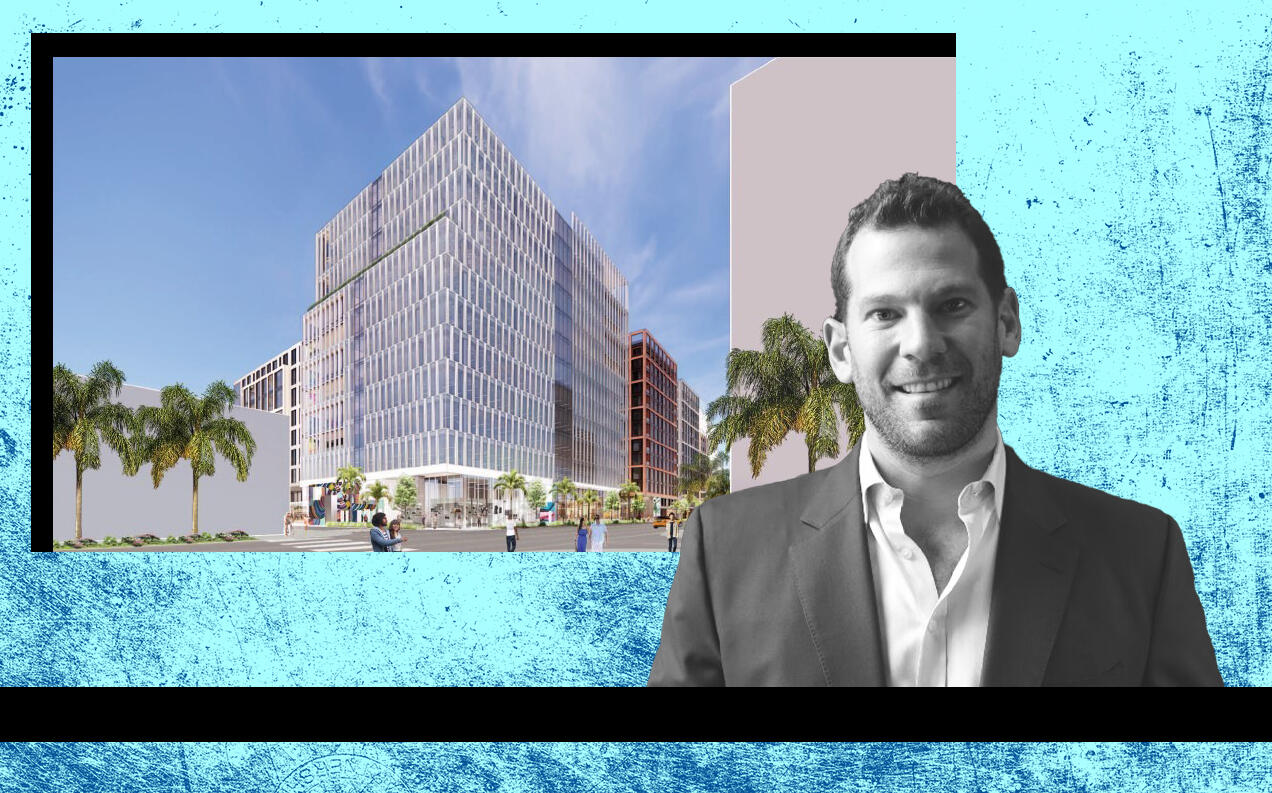 Rendering of N29 project as seen from NW 29th Street and 1st Avenue and Carpe Real Estate Partners co-founder David Weitz (L&L Carpe Wynwood Holdings)