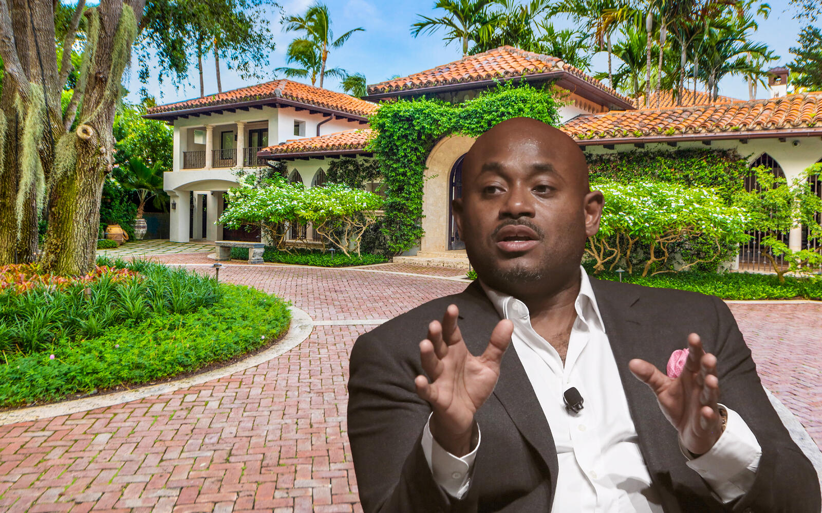 Steve Stoute and the Pine Tree Drive Circle mansion (Getty)