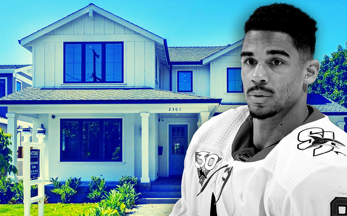 Evander Kane, NHL Player for the San Jose Sharks; 2301 Richland Ave, San Jose, CA (Getty Images; REDFIN)