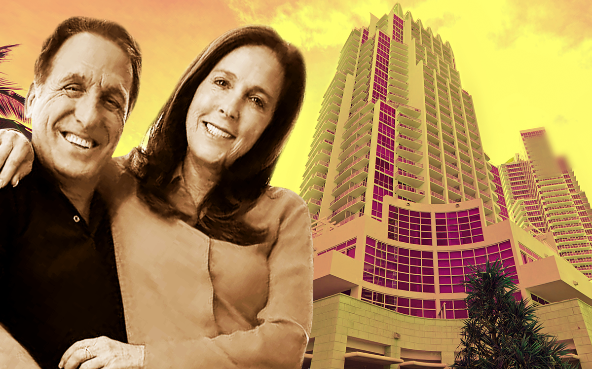 Bart Blatstein, Founder &amp; CEO, Philadelphia-based Tower Investments and his wife Jil Blatstein; The Continuum South Beach, 50 and 100 South Pointe Drive (Twitter/@BartBlatstein, Google Maps)