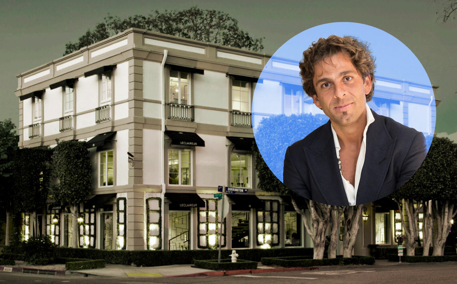 Michael Shabani of Crown Equity and the West Hollywood property (Getty, Leclaireur Los Angeles)