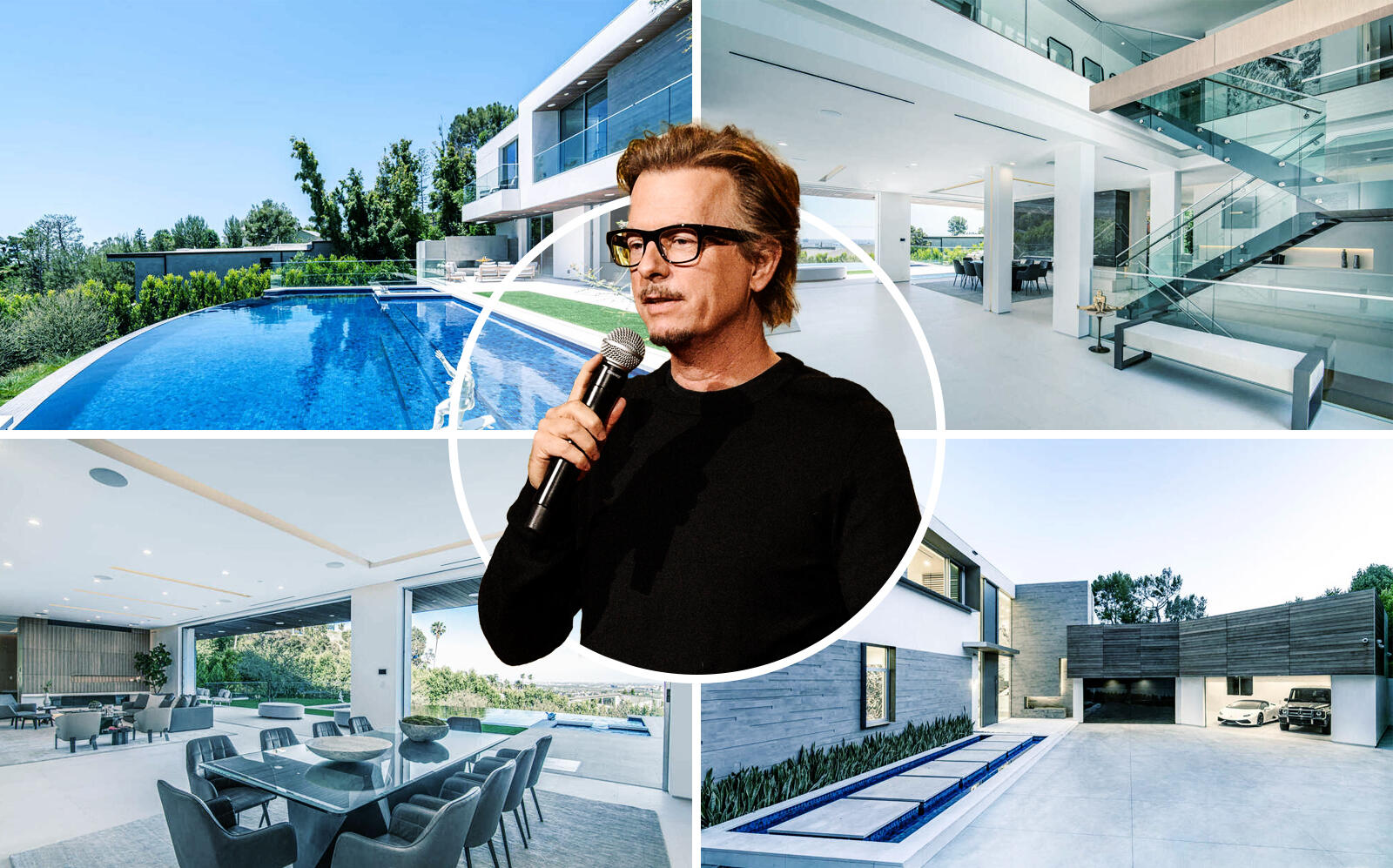 David Spade with his new house (The Agency, Getty)