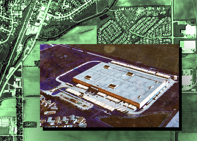 The Manteno Warehouse at 125 Sycamore Rd in Manteno, IL (LoopNet, Google Maps)