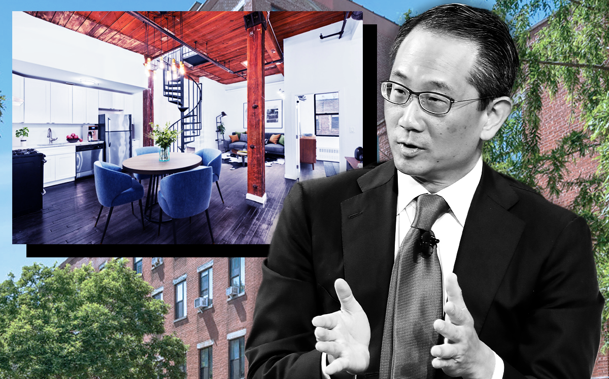 Kewsong Lee, CEO, Carlyle; The Knitting Factory Lofts at 79 Clifton Place (LoopNet, Getty, The Knitting Factory Lofts)