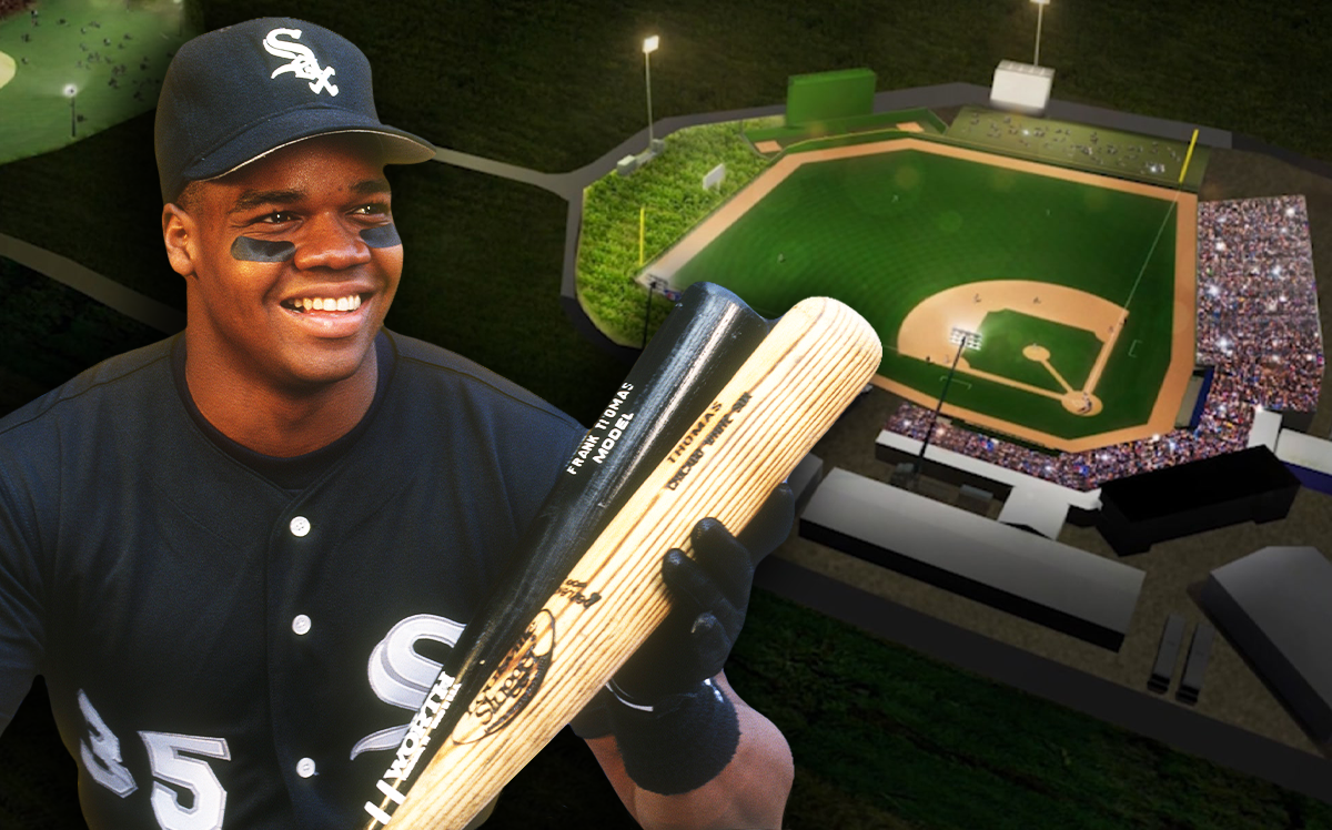 Frank Thomas, White Sox Hall of Famer and CEO of This is Heaven, and the Field of Dreams set in Dyersville, Iowa (Getty Images, MLB)
