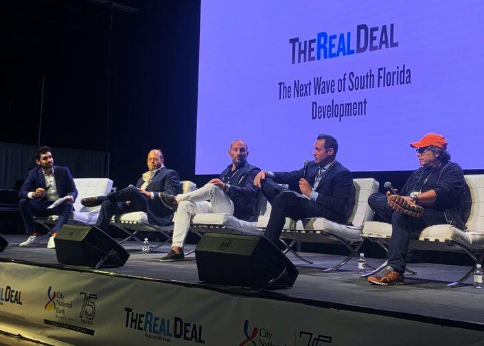 The Real Deal's Hiten Samtani with Gil Dezer, Keith Menin, Jon Paul Pérez and Todd Michael Glaser
