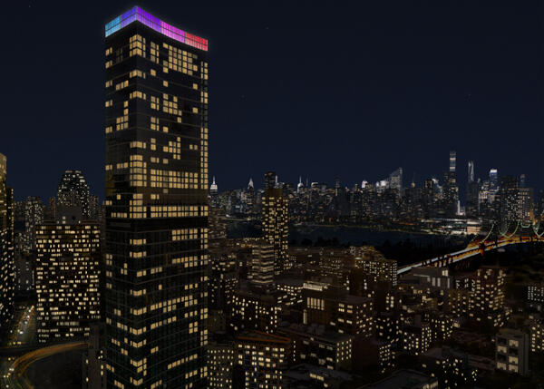 LIC tower giving residents chance to light up night