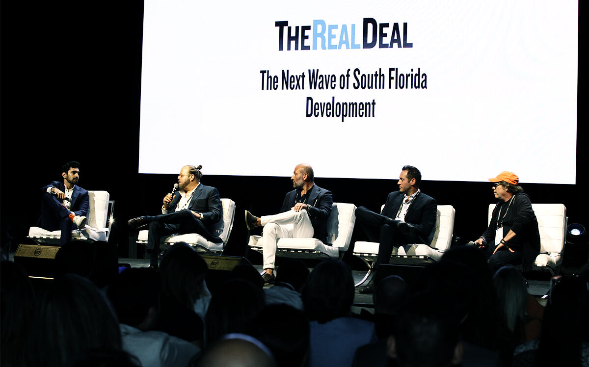 The Real Deal's Hiten Samtani with Gil Dezer, Keith Menin, Jon Paul Pérez and Todd Michael Glaser