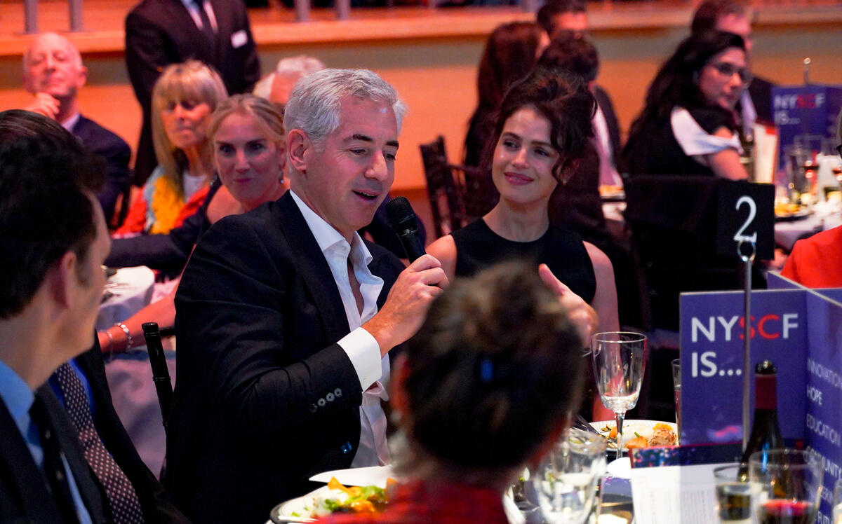 Bill Ackman and his wife, Neri Oxman (Getty Images)
