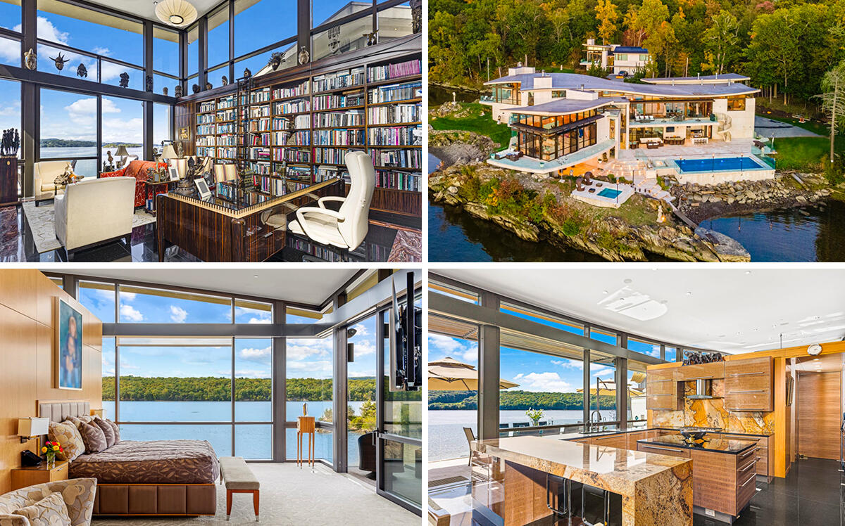 A Hyde Park home that nearly hangs over Hudson River asks $45M