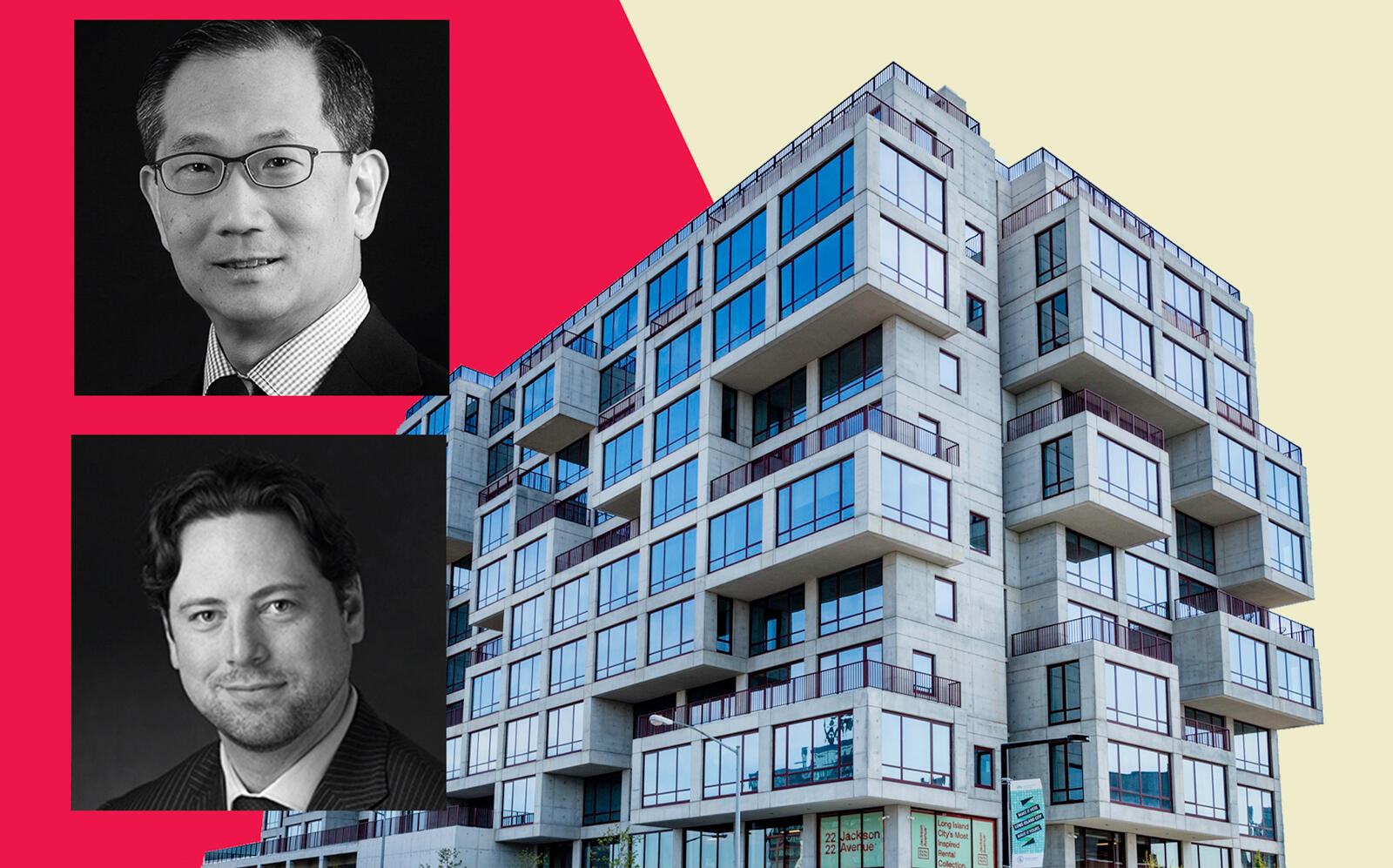 Carlyle's Kewsong Lee and Jason Hart with 22-22 Jackson Avenue (Carlyle Group, ODA Architecture)