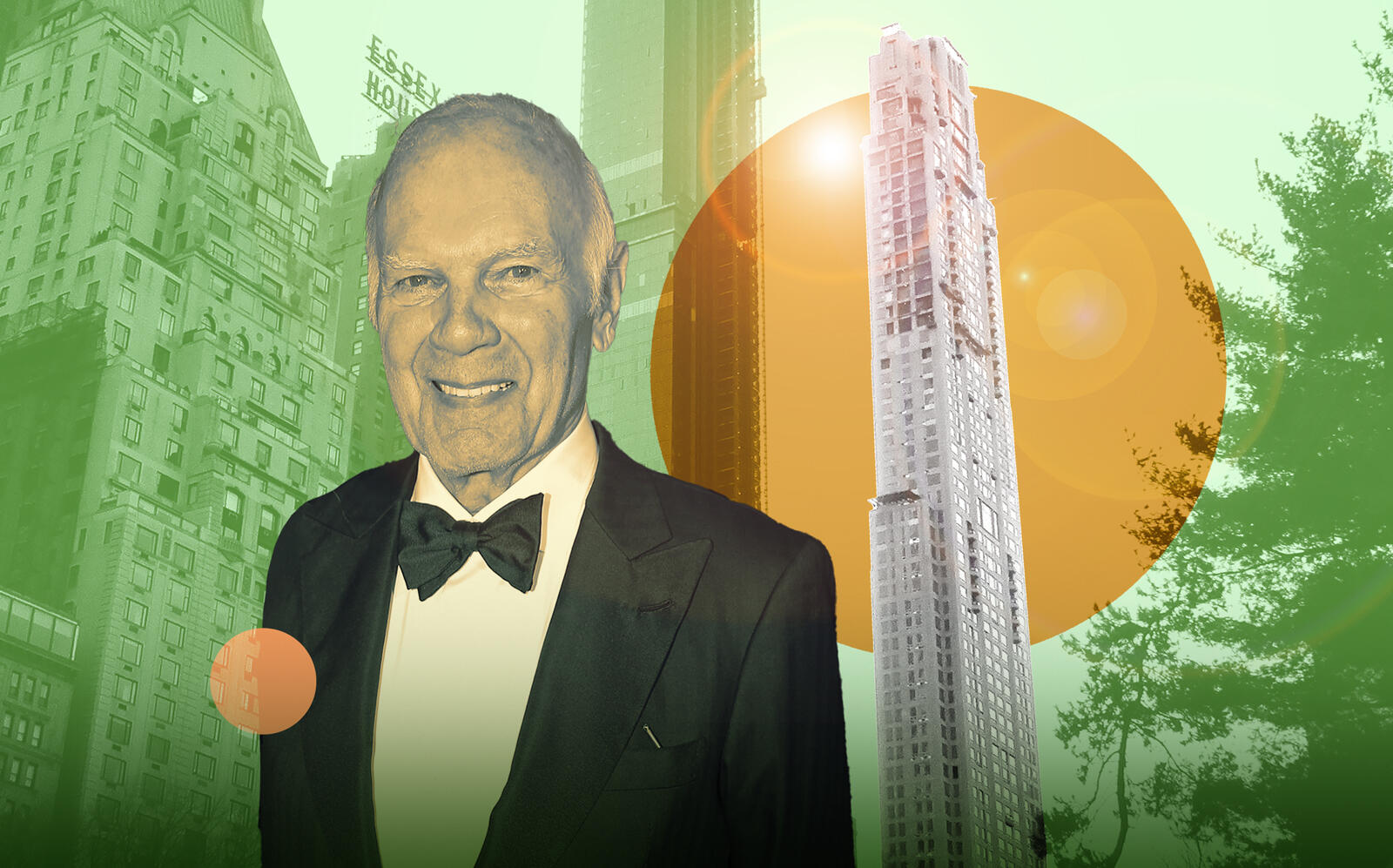 Vornado Realty Trust CEO Steven Roth with 220 Central Park South (Getty)